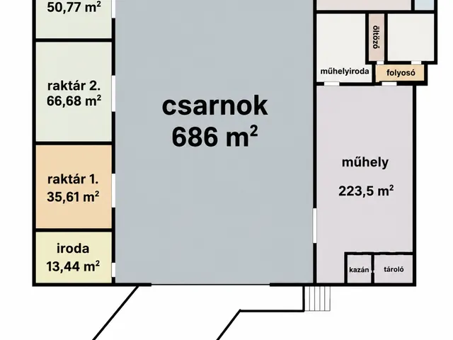 Eladó kereskedelmi és ipari ingatlan Tök 1300 nm