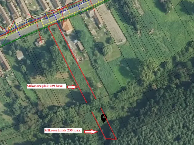 Eladó telek Mikosszéplak 1795 nm
