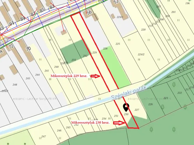 Eladó telek Mikosszéplak 1795 nm