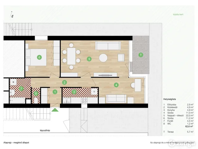 Eladó lakás Budapest II. kerület, Törökvész 66 nm