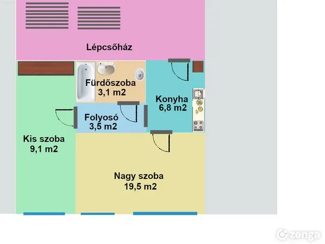 Eladó lakás Pétfürdő 42 nm