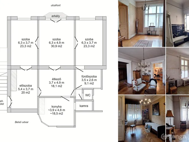 Eladó lakás Budapest VII. kerület, Ligetváros 146 nm