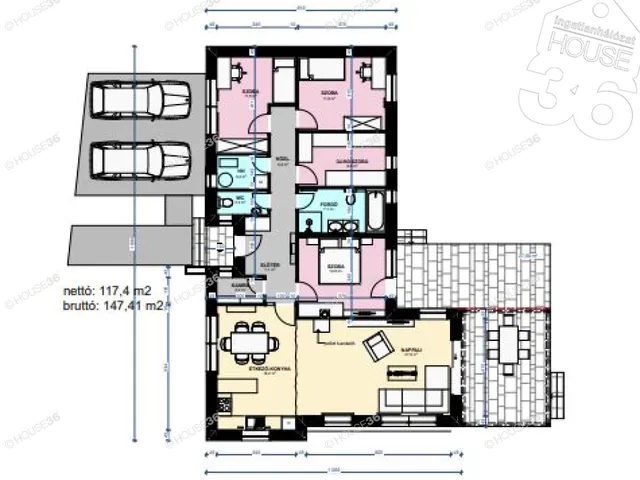Eladó ház Kecskemét, Belső Máriahegy 115 nm