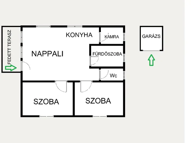 Eladó ház Cserkeszőlő 50 nm