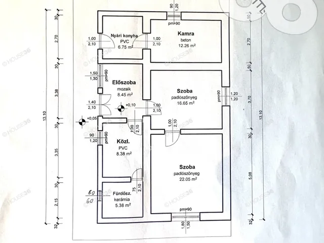 Eladó ház Tiszaug 80 nm