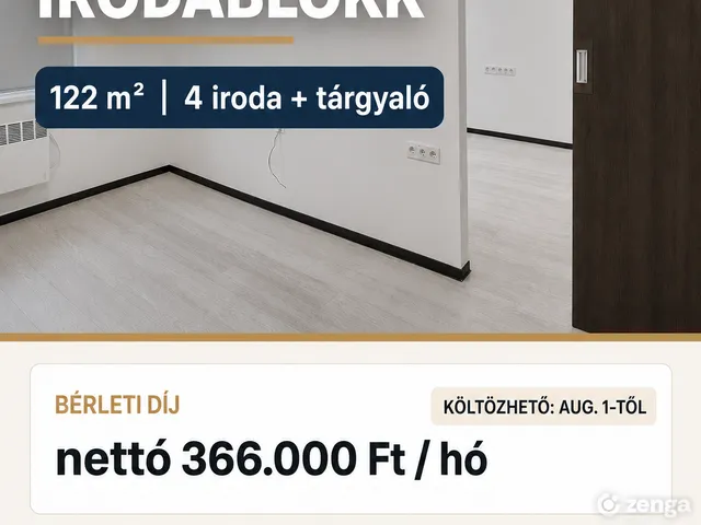 Kiadó kereskedelmi és ipari ingatlan Debrecen, Vargakert 122 nm