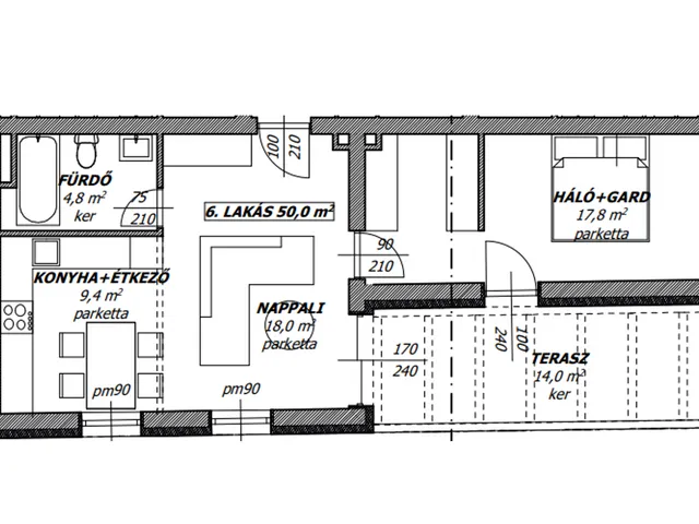 Eladó lakás Székesfehérvár, Belváros, Károly János utca  50 nm