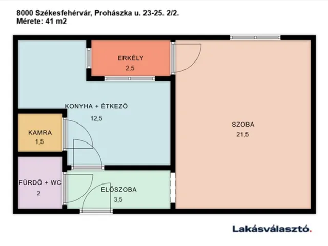 Eladó lakás Székesfehérvár, Prohászka 41 nm