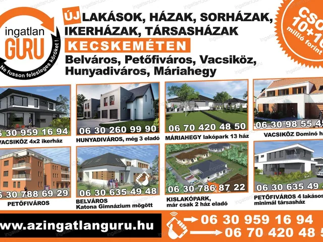 Eladó kereskedelmi és ipari ingatlan Kecskemét 170 nm