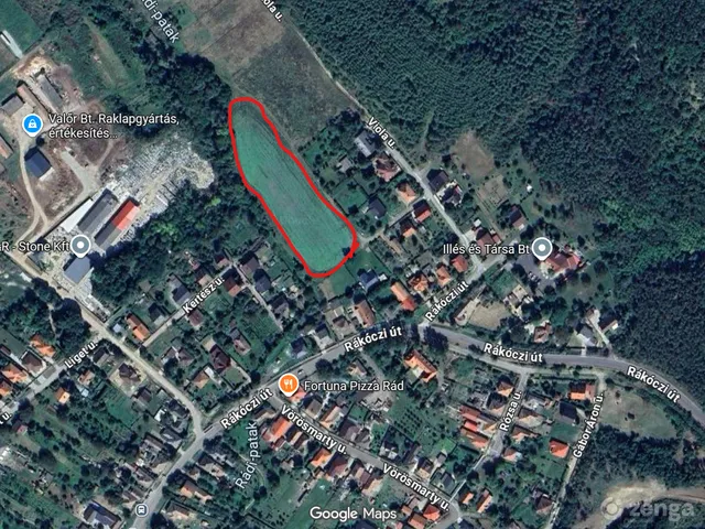 Eladó telek Rád 6600 nm