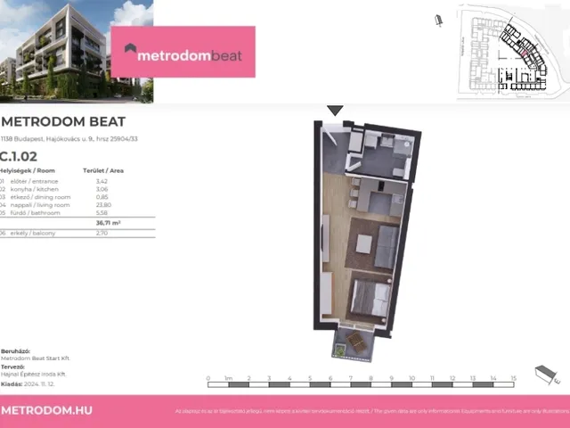 Eladó lakás Budapest XIII. kerület 37 nm