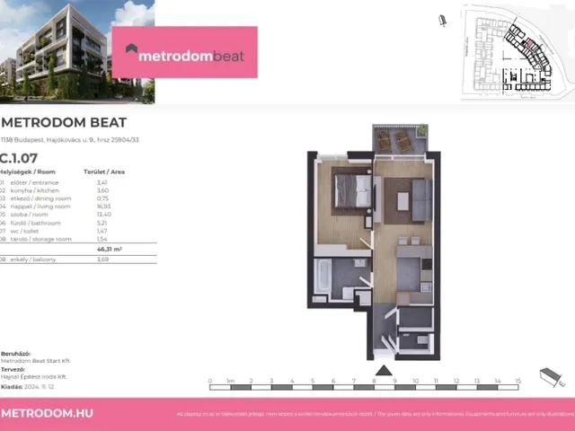 Eladó lakás Budapest XIII. kerület 46 nm