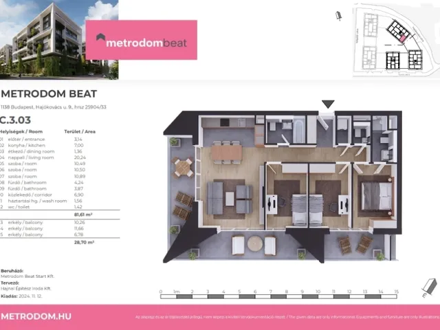 Eladó lakás Budapest XIII. kerület 82 nm
