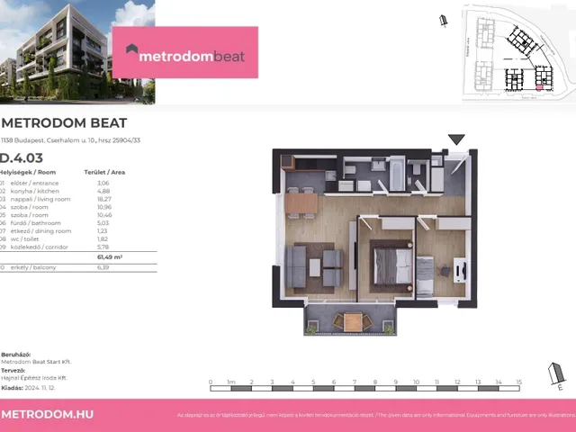Eladó lakás Budapest XIII. kerület 61 nm