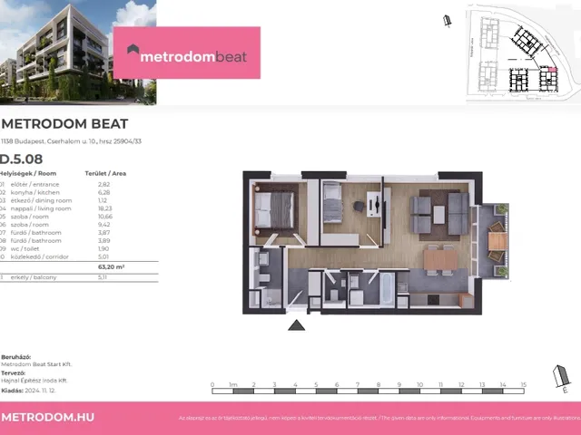 Eladó lakás Budapest XIII. kerület 63 nm