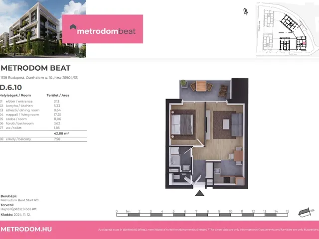 Eladó lakás Budapest XIII. kerület 43 nm