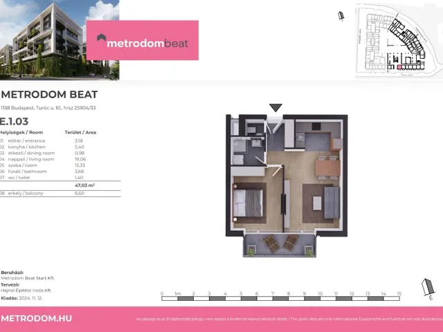 Eladó lakás Budapest XIII. kerület 47 nm