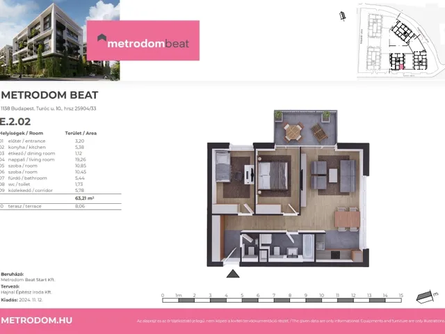 Eladó lakás Budapest XIII. kerület 63 nm