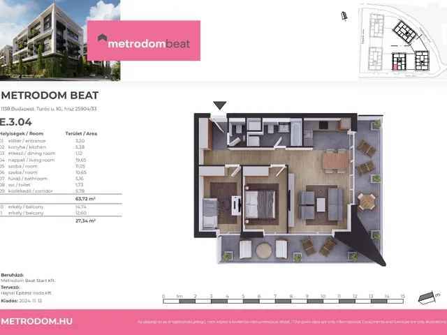 Eladó lakás Budapest XIII. kerület 64 nm