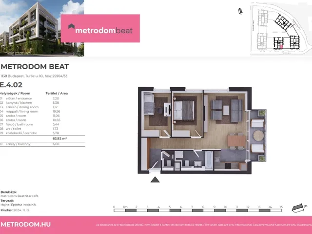 Eladó lakás Budapest XIII. kerület 64 nm