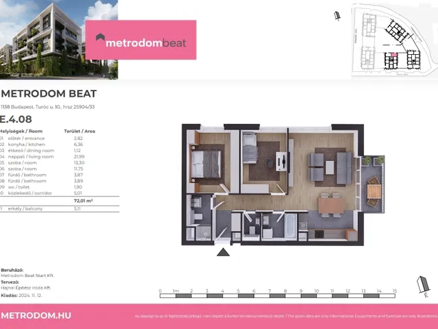 Eladó lakás Budapest XIII. kerület 72 nm