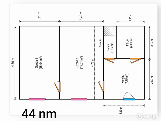 Eladó lakás Budapest VII. kerület, Külső-Erzsébetváros 45 nm