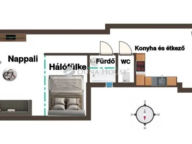 Eladó lakás Budapest V. kerület, Lipótváros 43 nm