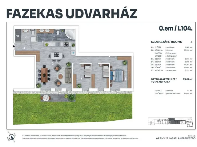 Eladó lakás Tata 93 nm