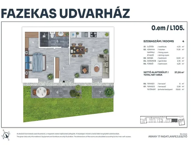 Eladó lakás Tata 37 nm