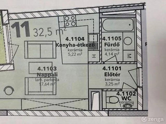 Kiadó lakás Budapest IX. kerület, Középső Ferencváros 32 nm