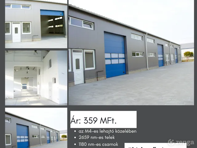 Eladó kereskedelmi és ipari ingatlan Cegléd 1180 nm