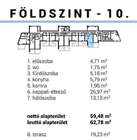 Eladó lakás Ráckeve 59 nm