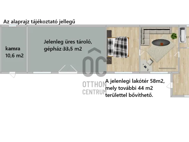 Eladó ház Szigetújfalu 58 nm
