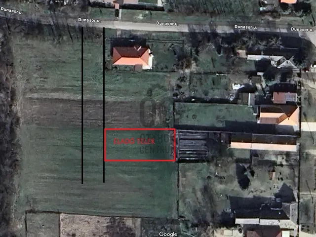 Eladó telek Áporka 731 nm