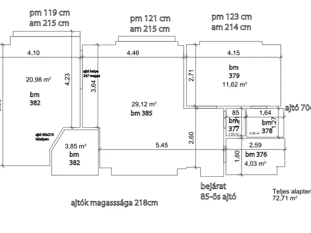 Eladó lakás Budapest V. kerület 72 nm