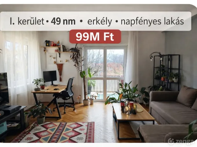 Eladó lakás Budapest I. kerület, Krisztinaváros I. ker. 49 nm