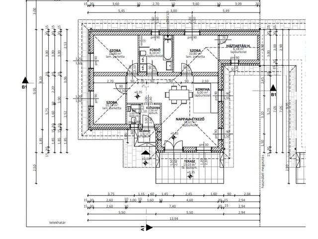 Eladó ház Kecskemét, Halasi úti kiskertek 83 nm