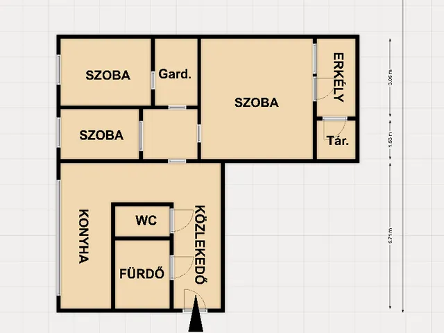 Eladó lakás Kecskemét, Széchenyiváros 64 nm