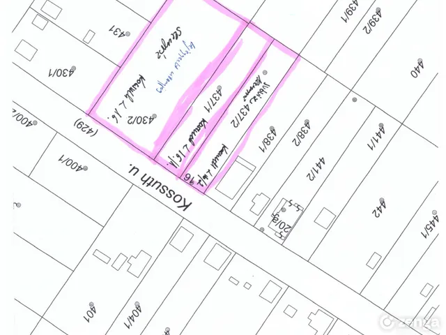 Eladó telek Dánszentmiklós 4887 nm