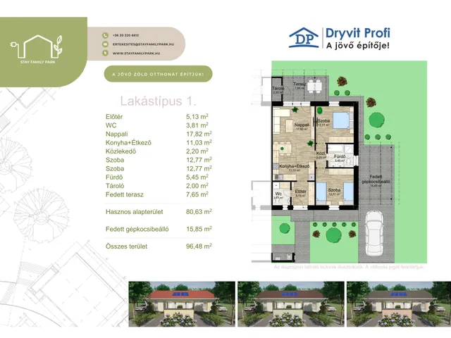 Eladó lakás Hajdúböszörmény 73 nm