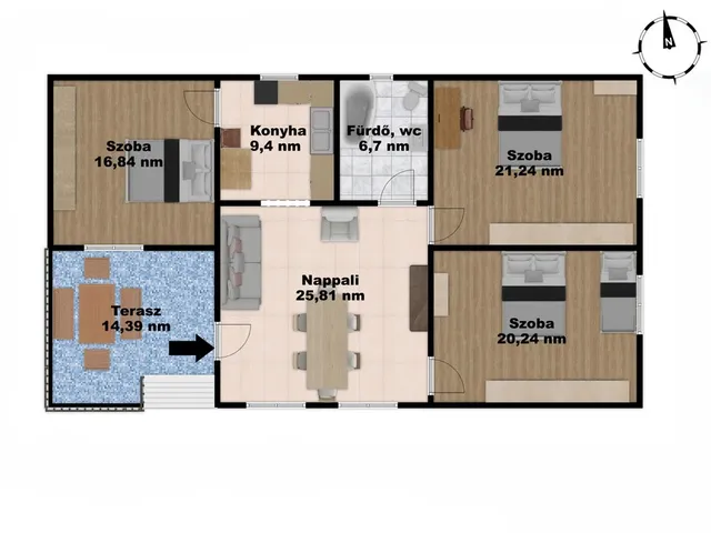 Eladó ház Lőrinci 100 nm