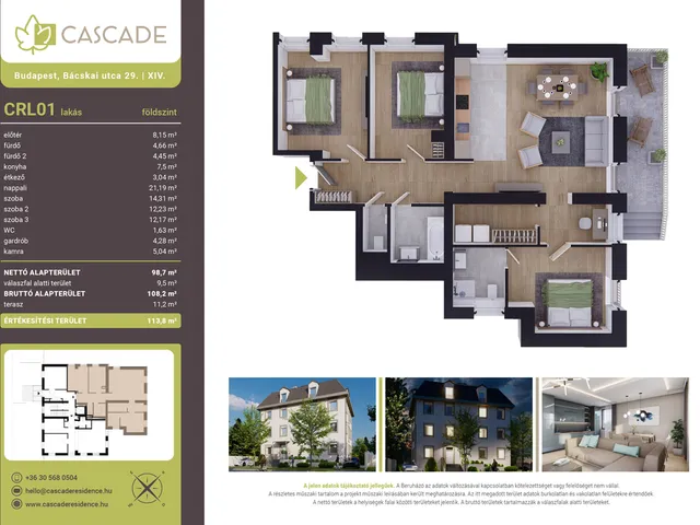 Eladó lakás Budapest XIV. kerület 99 nm