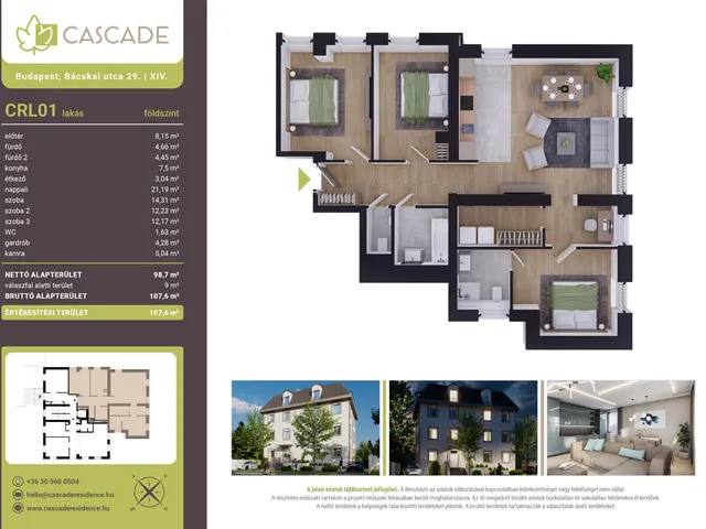 Eladó lakás Budapest XIV. kerület 99 nm