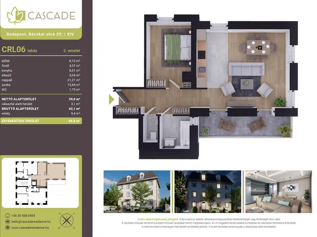 Eladó lakás Budapest XIV. kerület 59 nm