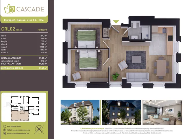 Eladó lakás Budapest XIV. kerület 56 nm