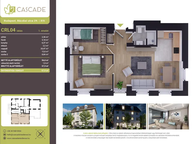 Eladó lakás Budapest XIV. kerület 56 nm