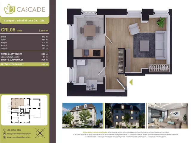 Eladó lakás Budapest XIV. kerület 35 nm