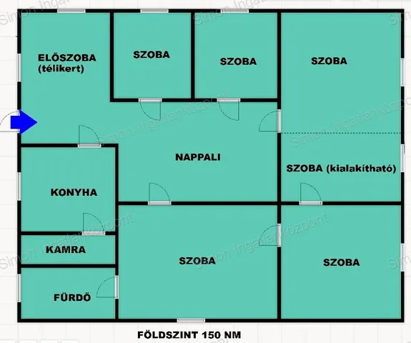 Eladó ház Kecskemét, Villanegyed, Széchenyi krt.6 150 nm