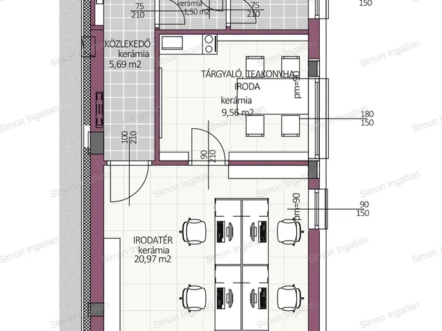 Kiadó kereskedelmi és ipari ingatlan Kecskemét 110 nm