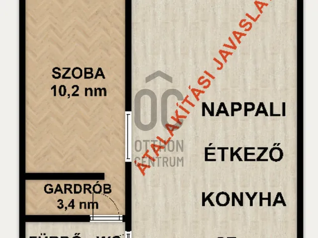 Eladó lakás Budapest XIV. kerület, Rákosfalva 46 nm